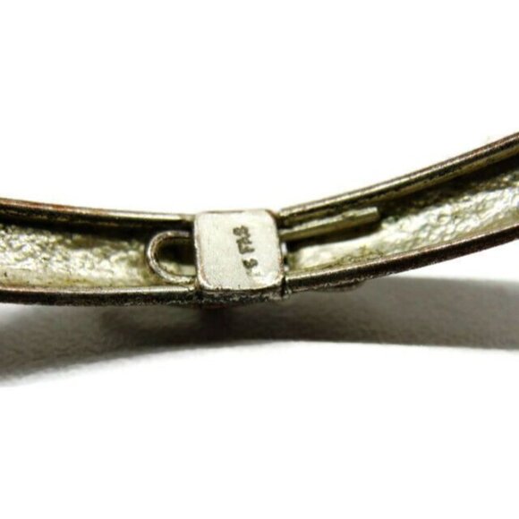 Greek Key Flex Pattern Bangle Fold Over Closure Sterling Silver 925 Bracelet Fas - Picture 10 of 11